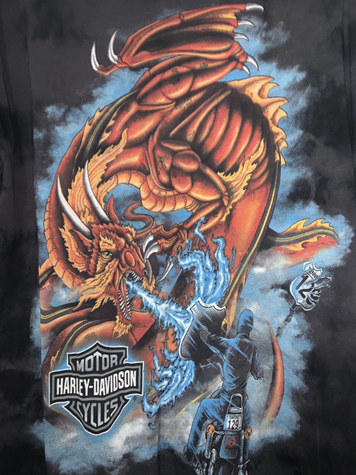 Harley Davidson Harley Davidson Smoky Mountains Dragon Tee Size XL / US 12-14 / IT 48-50 - 2 Thumbnail