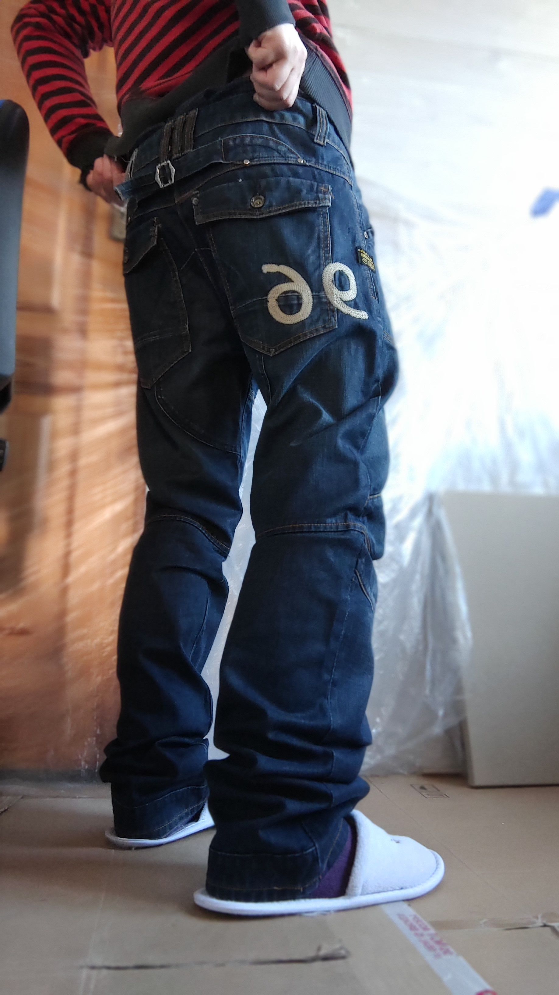 G-Star G-Star Typography Pants Flared Baggy Denim Goth GS RAW Size US 36 / EU 52 - 17 Thumbnail