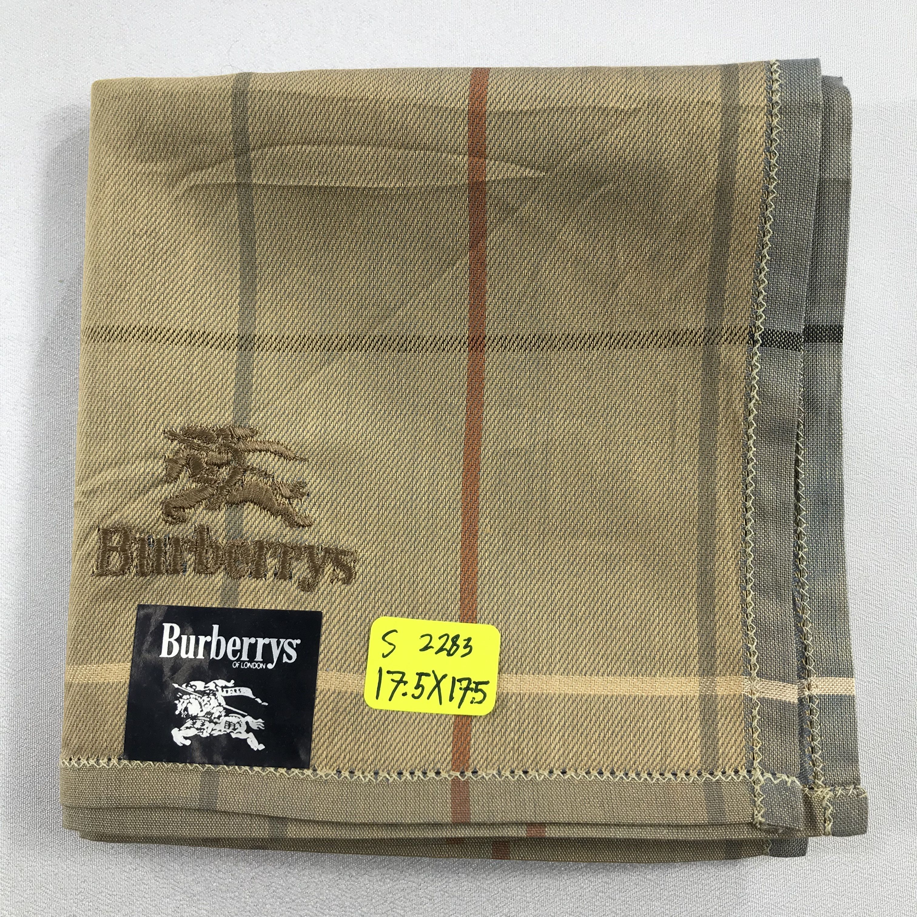 Burberry × Vintage Burberry Bandana / Handkerchief / Neckerchief - S2283 Size ONE SIZE - 5 Thumbnail
