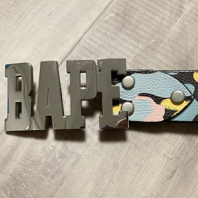 Bape BAPE New multi camo leather belt cotton candy camo NIGO Size ONE SIZE - 3 Thumbnail