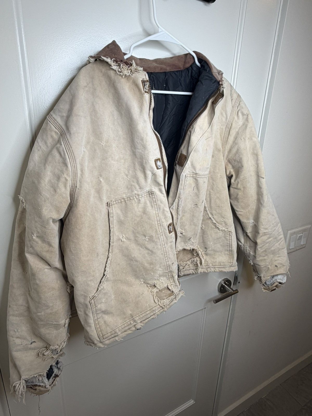 Carhartt Vintage Carhartt Men's Jacket Cream Duck Arctic Size Large Size US L / EU 52-54 / 3 - 5 Thumbnail