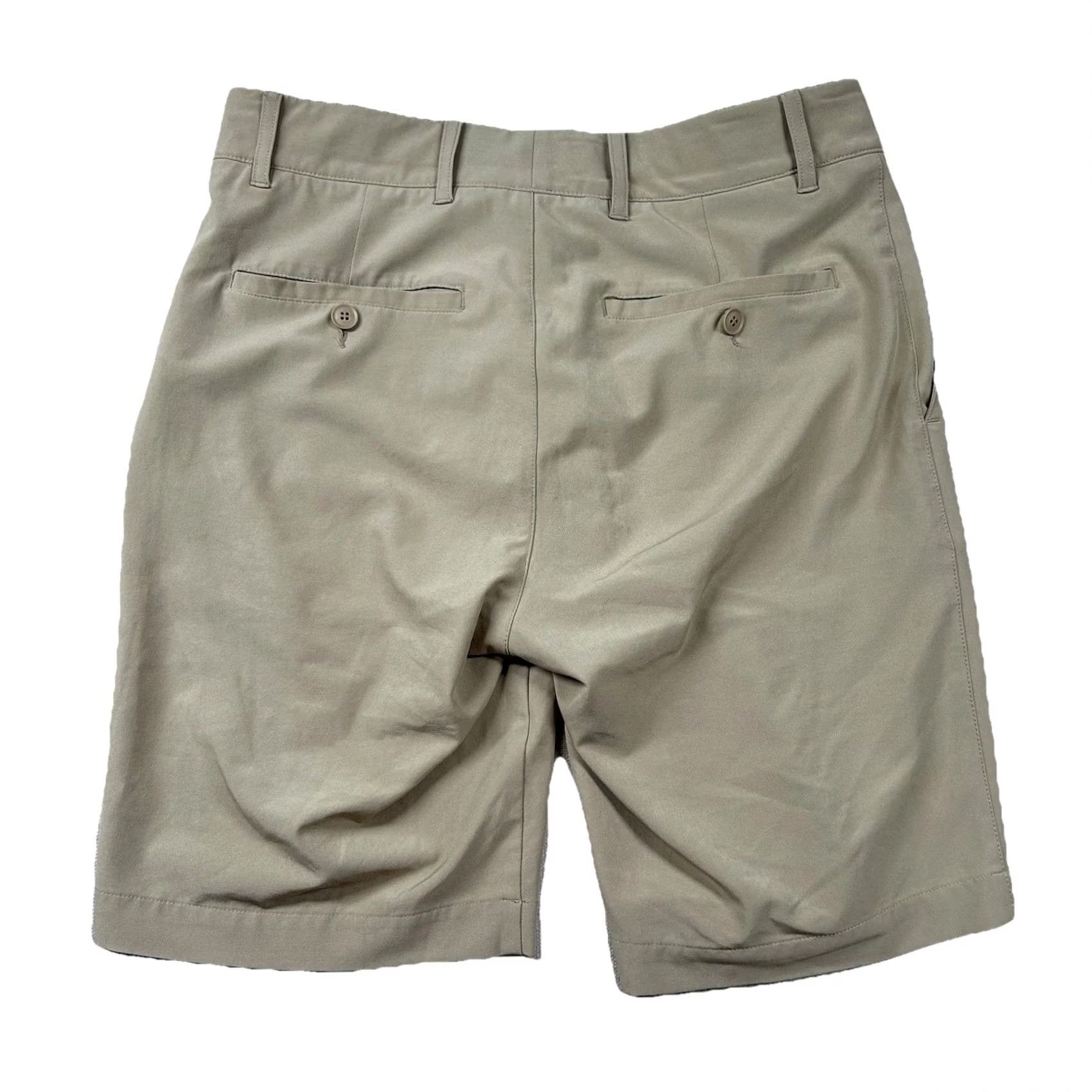 Lacoste Lacoste Sport Shorts Mens 30 Performance Chino Stretch Khaki Solid Golf Flat Beige Polyester Spandex 9 in Inseam Mens Regular Mid Rise Size US 30 / EU 46 - 2 Thumbnail
