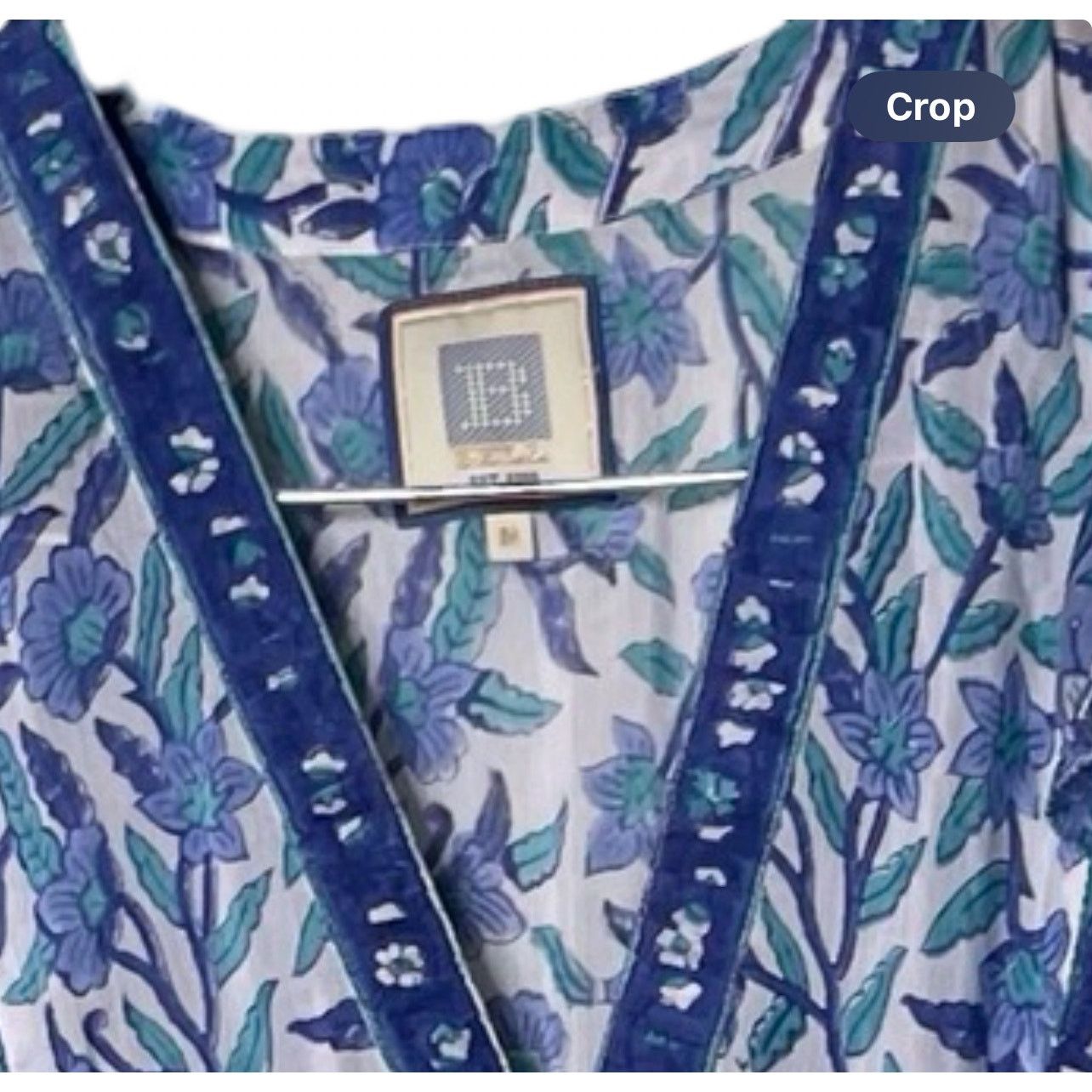 Bell Bell Phoebe Ruffled Tiered Maxi Dress in Blue Floral sz M Size M / US 6-8 / IT 42-44 - 2 Thumbnail