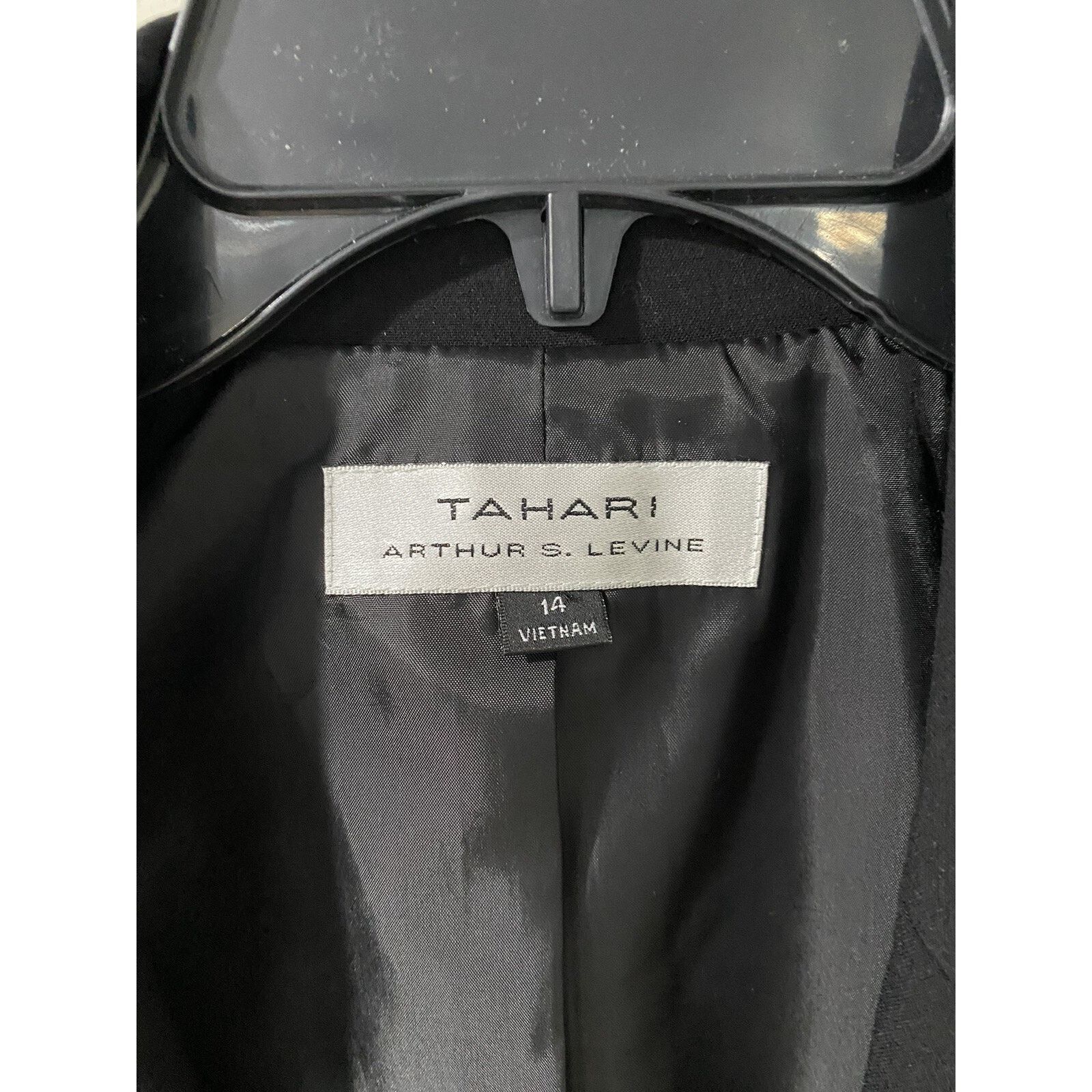 & Other Stories Tahari Black Women Blazer Size 14 A001740 Size XL / US 12-14 / IT 48-50 - 5 Thumbnail