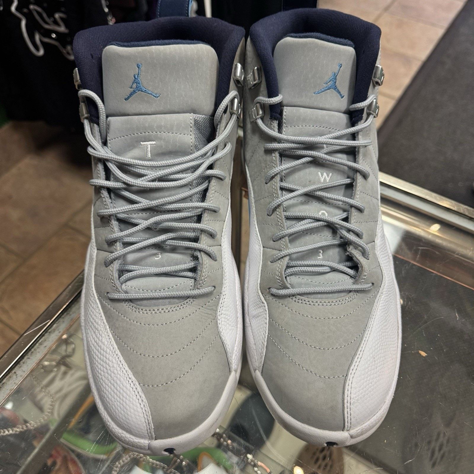 Jordan Brand Size 13 - Nike Air Jordan 12 Retro Grey University Blue Size US 13 / EU 46 - 3 Thumbnail