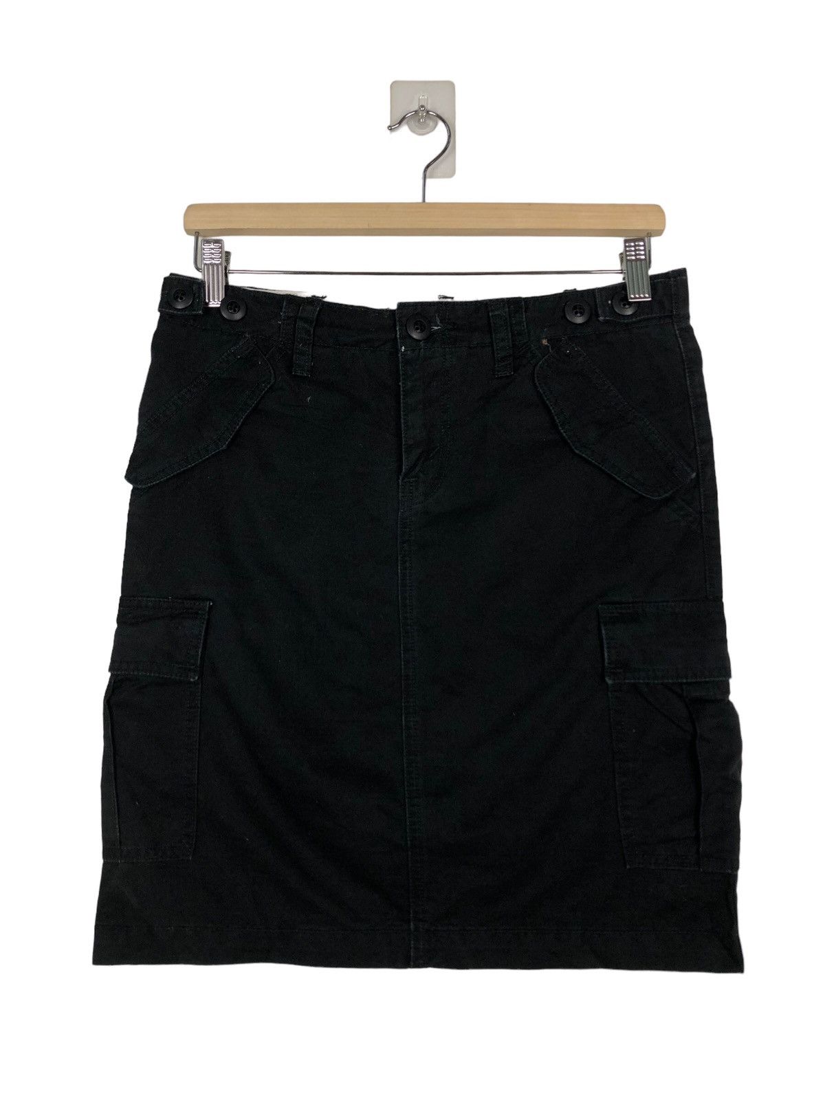 Levi's 🔥90’s Vintage Levi’s Denim Skirt Black Rich Size 30" / US 8 / IT 44 - 1 Thumbnail