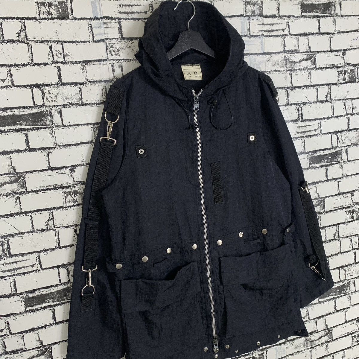 Seditionaries Aize Denim Bondage Gothic Nylon Jacket Size US M / EU 48-50 / 2 - 4 Thumbnail
