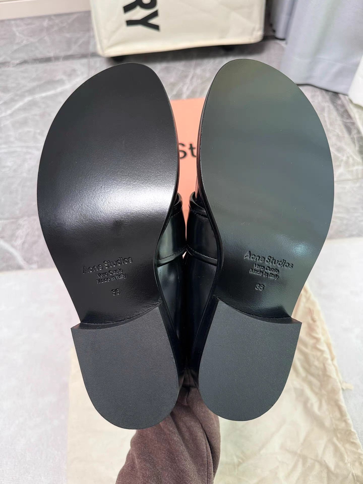 Acne Studios Acne Studios New 1996 Metal Logo Loafers K6 Size US 6 / IT 36 - 6 Thumbnail
