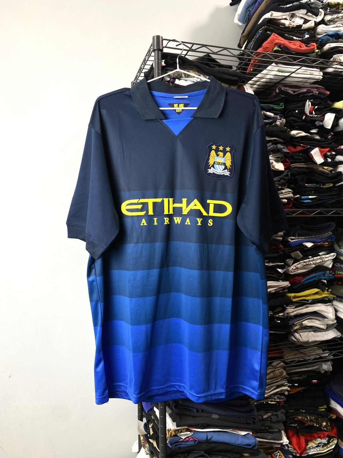 Vintage Vintage Manchester City Soccer Jersey T Shirt Size US XXL / EU 58 / 5 - 1 Thumbnail