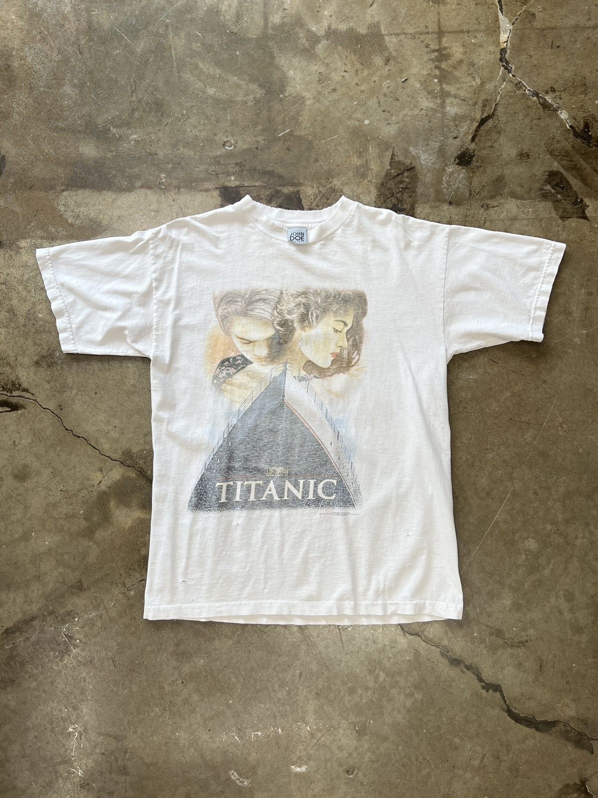 Vintage Vintage 1998 Titanic Promo Movie Poster Tee Large Size US L / EU 52-54 / 3 - 2 Thumbnail