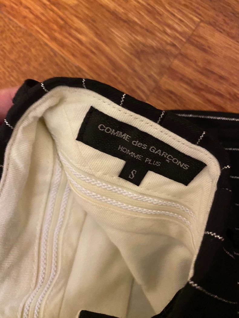 Comme des Garcons Comme des Garcons size S Silver striped wide-leg pants Size US 27 - 3 Thumbnail