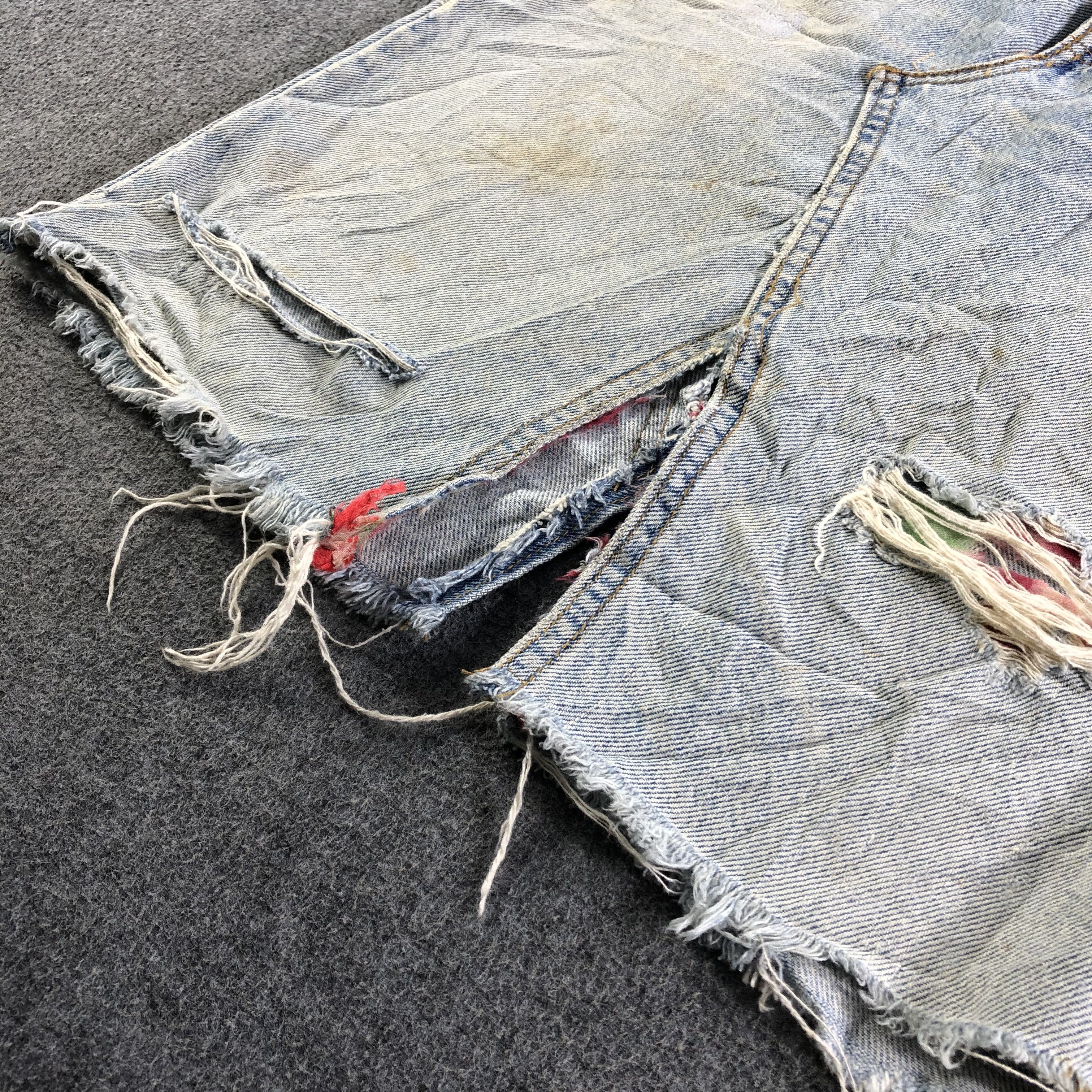 Levi's × Vintage Vintage Light Wash Levis 505 Skirt-J3737 Size 31" - 8 Thumbnail