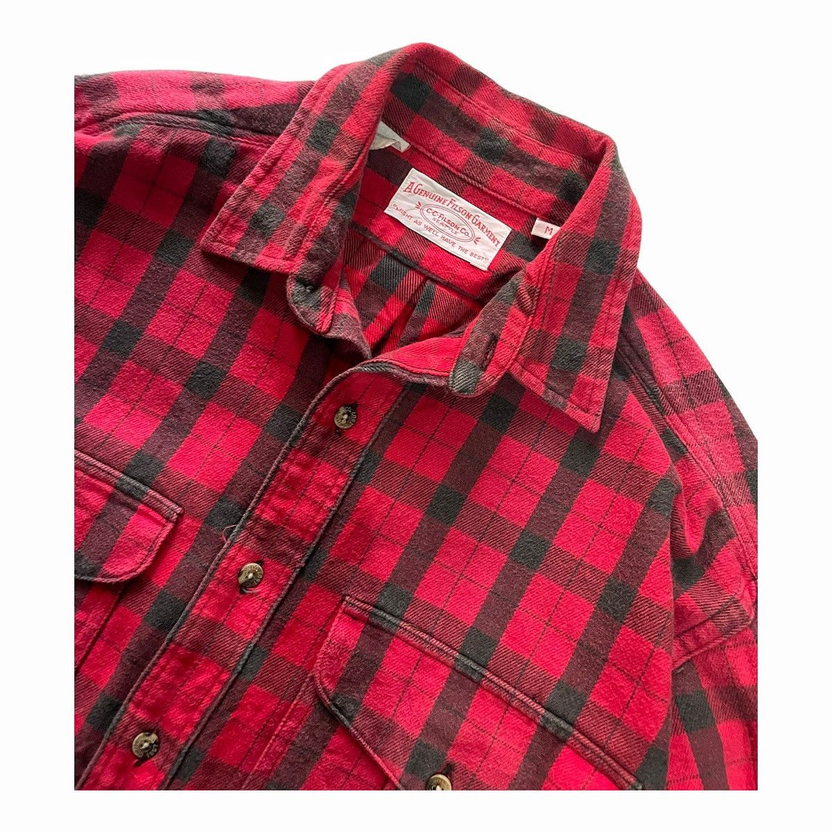 Filson Vintage Cc Filson Co Flannel Shirt Alaskan Guide Shirt Red Size US M / EU 48-50 / 2 - 5 Thumbnail
