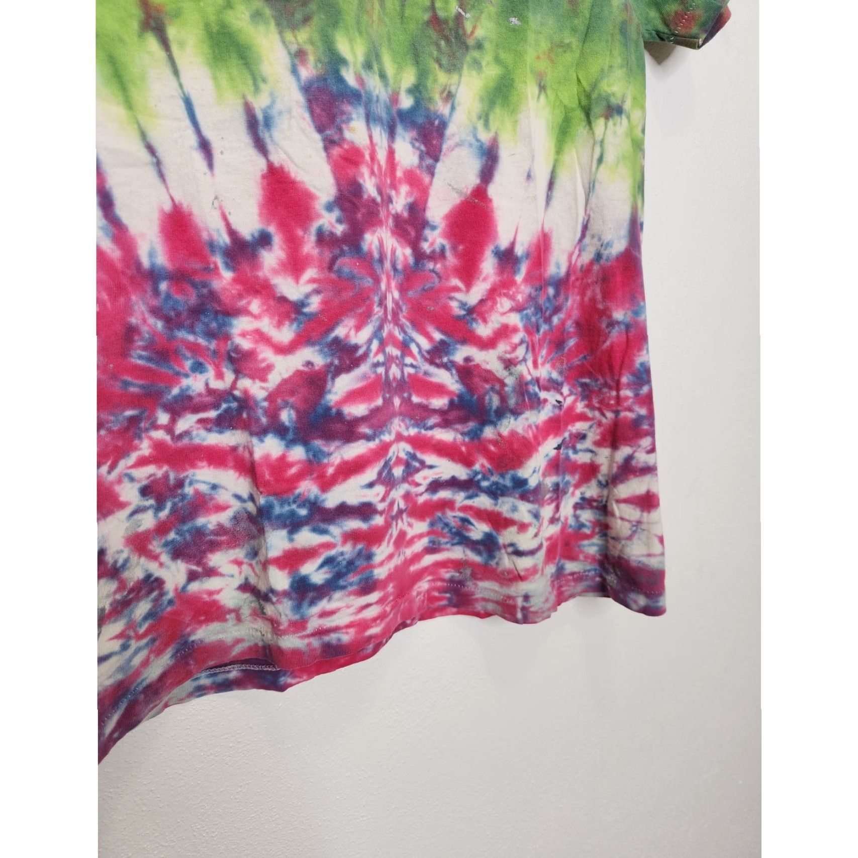 Hanes VINTAGE Hanes Shirt Unisex Adults Large Tie Dye Distressed Cobain 70s 90s Grunge Single Stitch Size US L / EU 52-54 / 3 - 5 Thumbnail