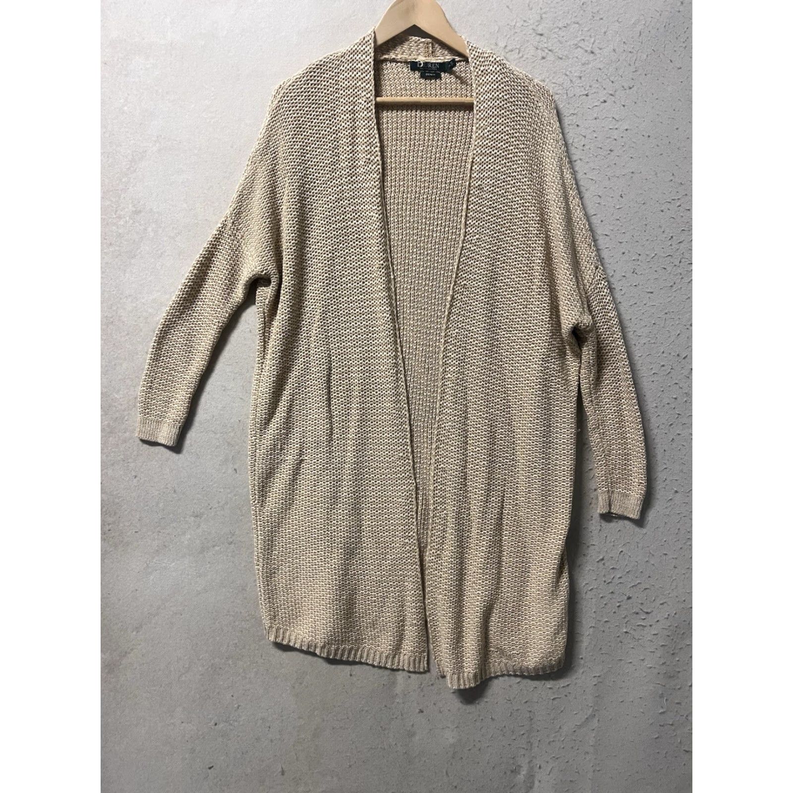 Ralph Lauren Lauren Ralph Lauren Cardigan Shawl Collar Open Knit Small/Medium Tan Brown Knit Style Sweater Women S/M Acct? Size S / US 4 / IT 40 - 2 Thumbnail