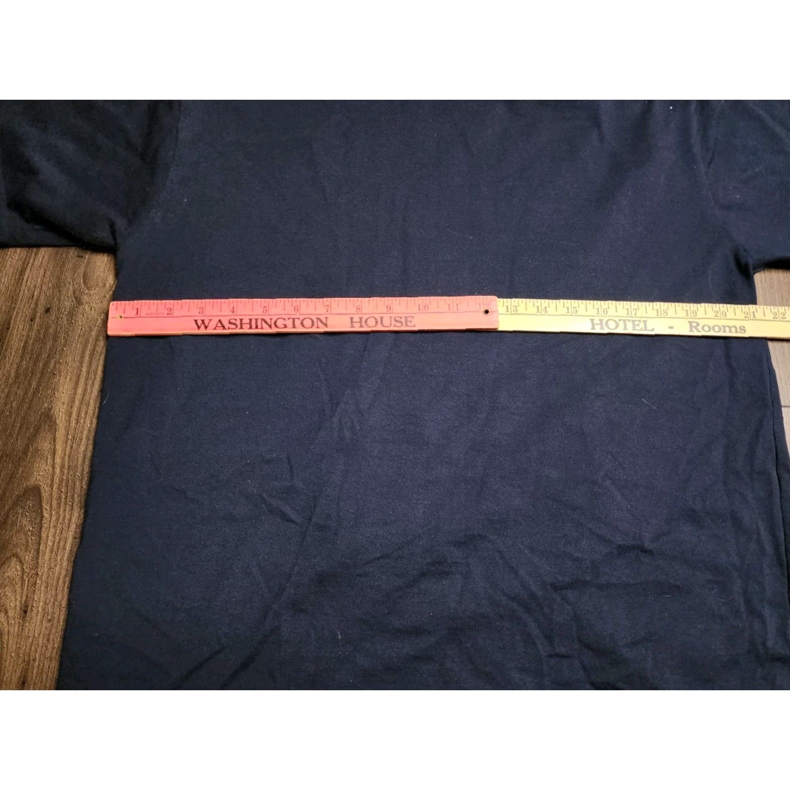Vintage VINTAGE Engineering Shirt T-Shirt Blue Embroidered Hieroglyphics Short Sleeve XL Men Size US XL / EU 56 / 4 - 3 Thumbnail