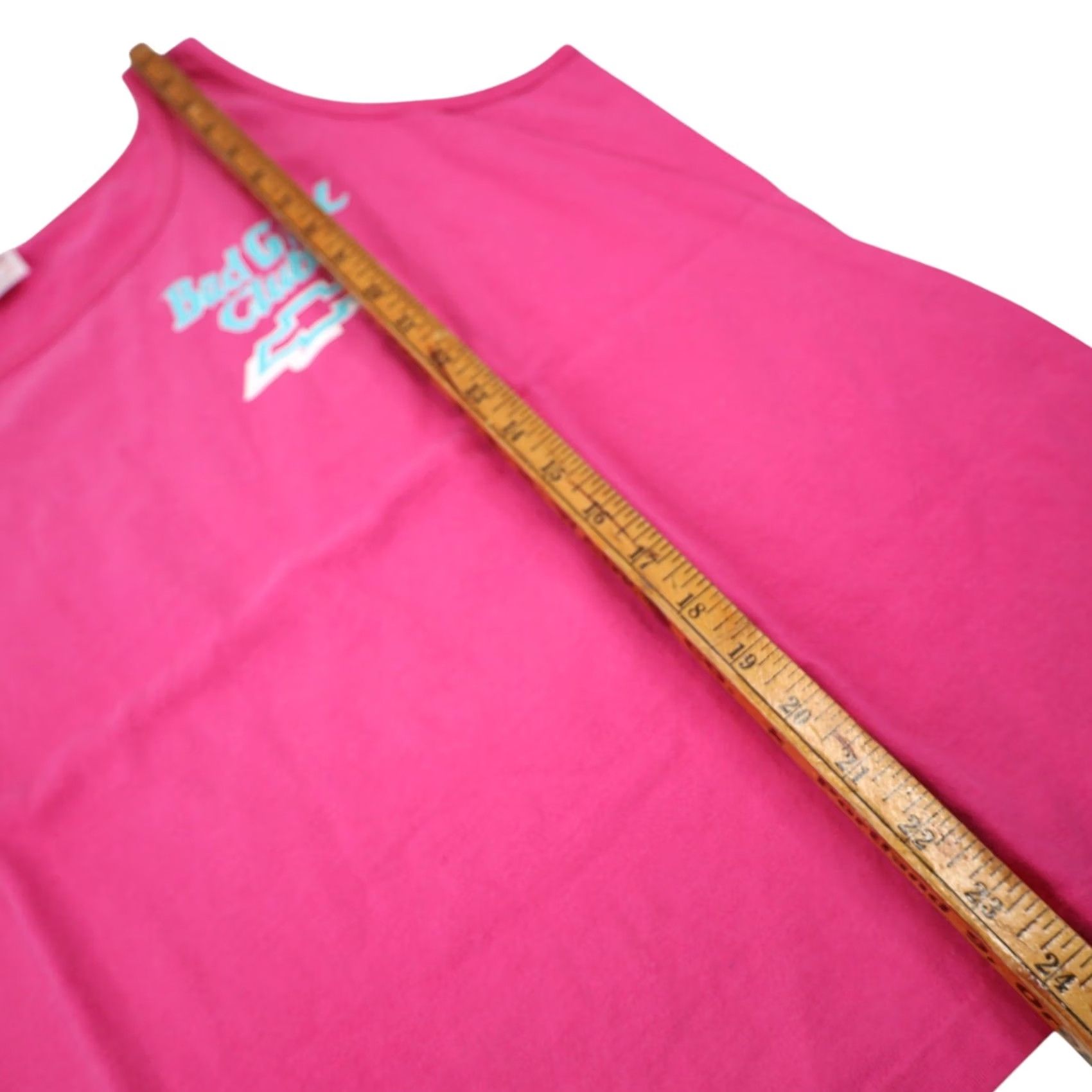 Pinko VINTAGE Chevy "Bad Girl Club" Graphic Tank Top Pink Women XL Tank Shirt Size XL / US 12-14 / IT 48-50 - 7 Thumbnail