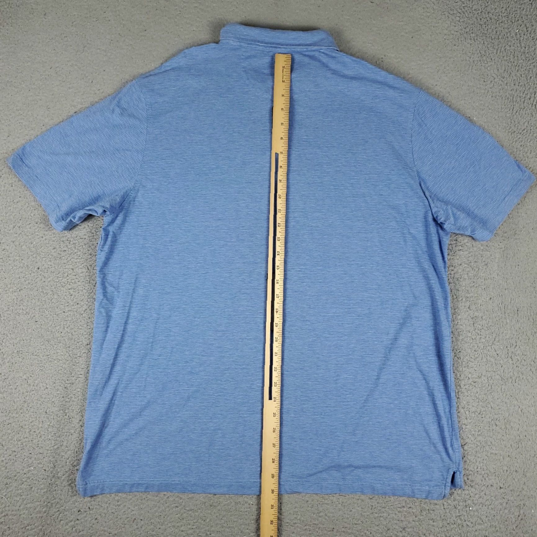 Peter Millar VINTAGE Peter Millar Polo Shirt Men 2XL Blue Striped Cotton Short Sleeve Golf Activewear Size US XXL / EU 58 / 5 - 4 Thumbnail