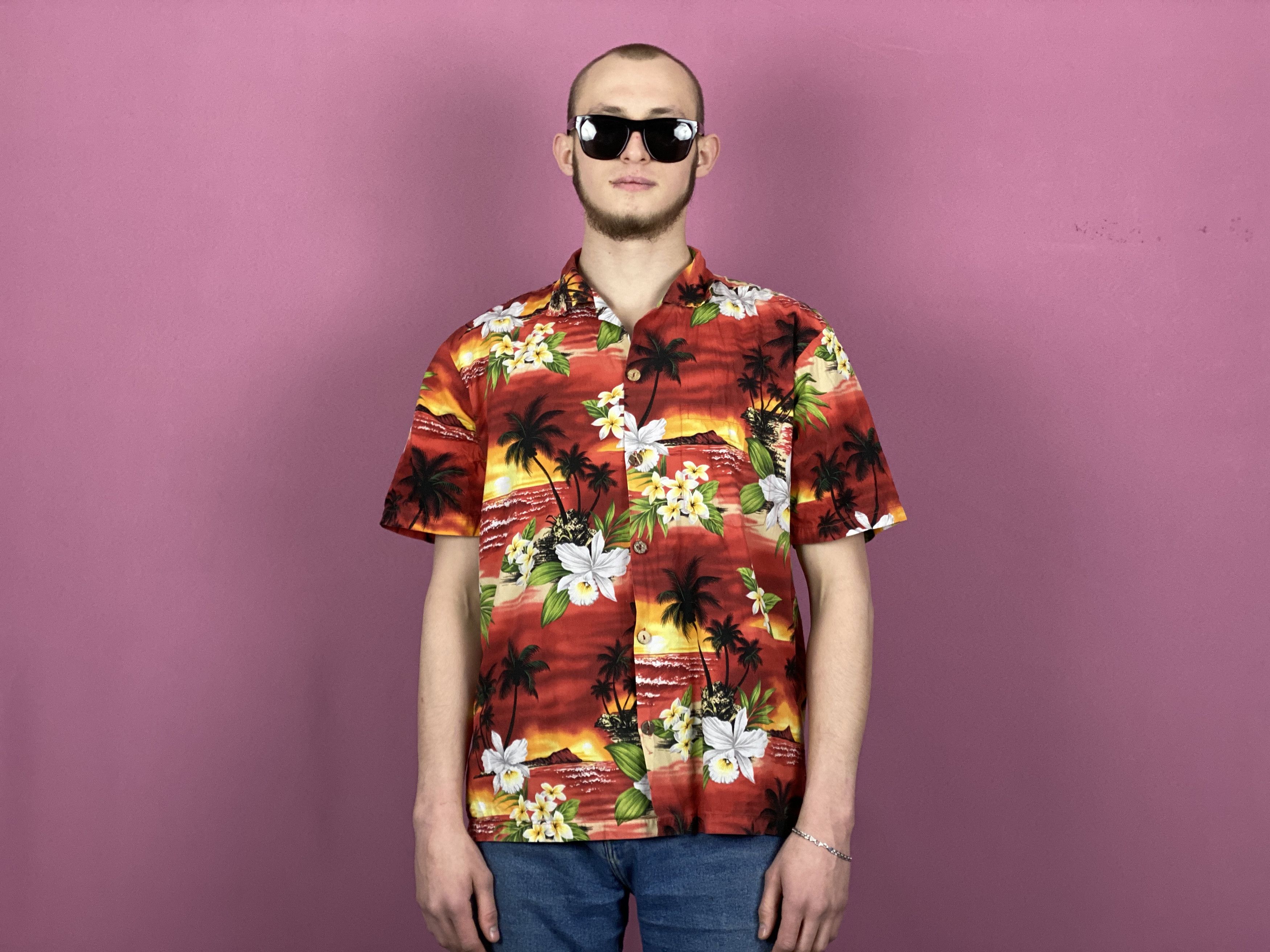 Vintage Favant Vintage Men's Hawaiian Shirt - L Size US L / EU 52-54 / 3 - 4 Thumbnail
