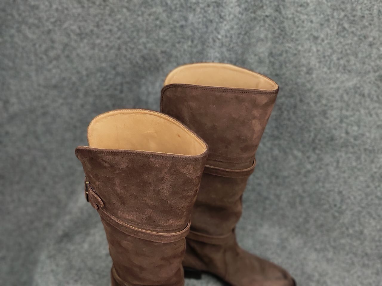 Sendra Sendra Riding Casual High boots womens Brown Suede Leather Size US 6 / IT 36 - 8 Thumbnail