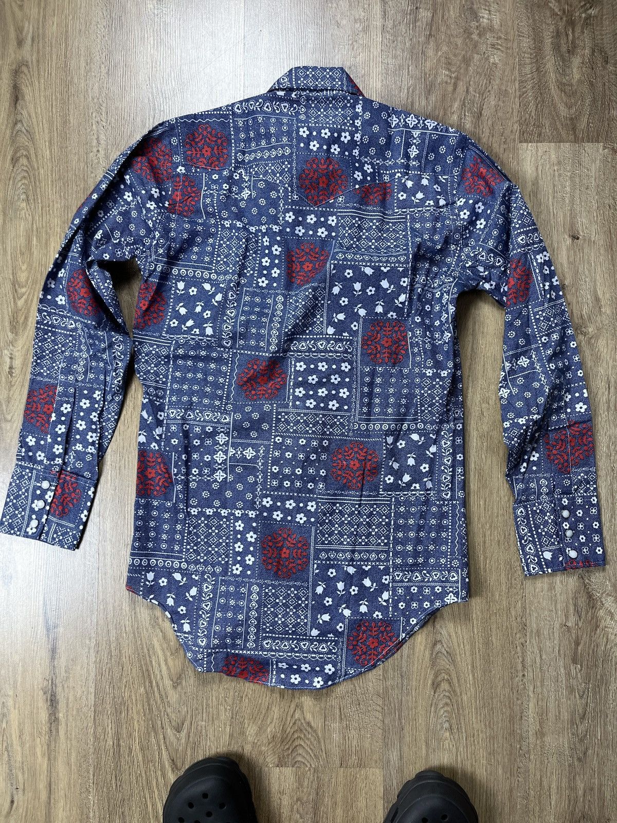 Wrangler ➕ 70s wrangler western Pearl button up shirt Americana rare Size US M / EU 48-50 / 2 - 4 Thumbnail