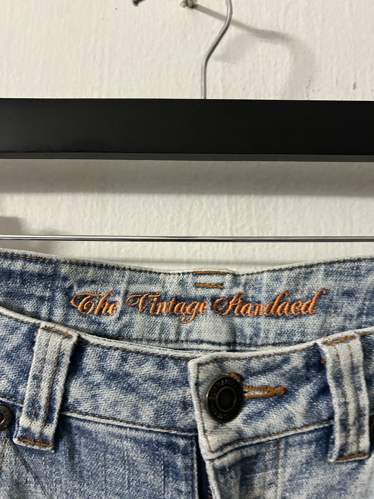 If Six Was Nine Flared glitter whiskered jeans fade lgb style japanese denim Size 28" / US 6 / IT 42 - 7 Thumbnail