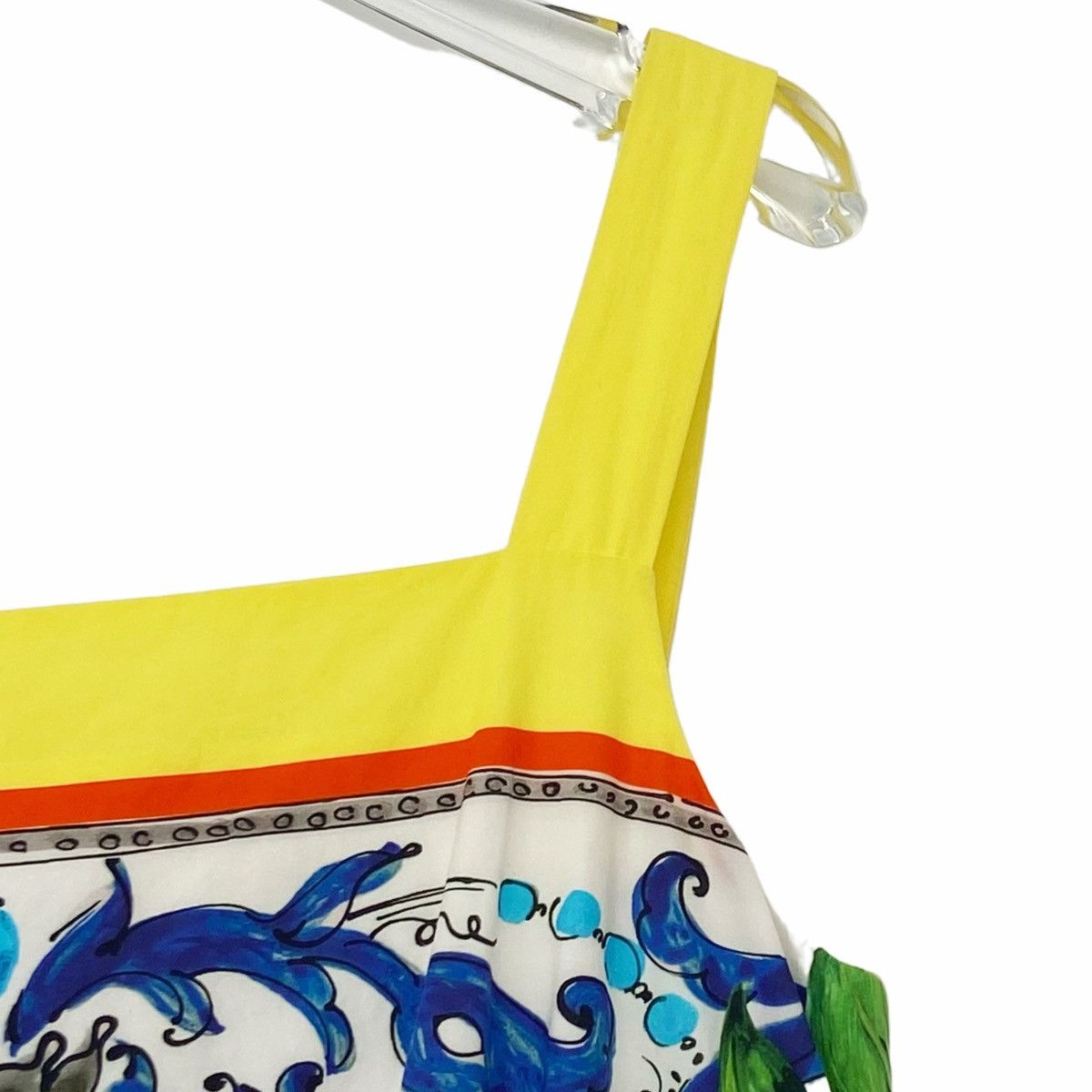 Dolce & Gabbana Dolce&Gabbana Blue And White Porcelain Lemon Print K26WX Size S / US 4 / IT 40 - 3 Thumbnail