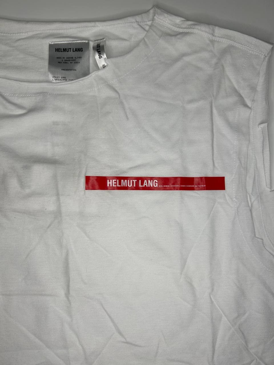 Helmut Lang Helmut Lang Red logo Tank Top (1451) Size US XS / EU 42 / 0 - 5 Thumbnail