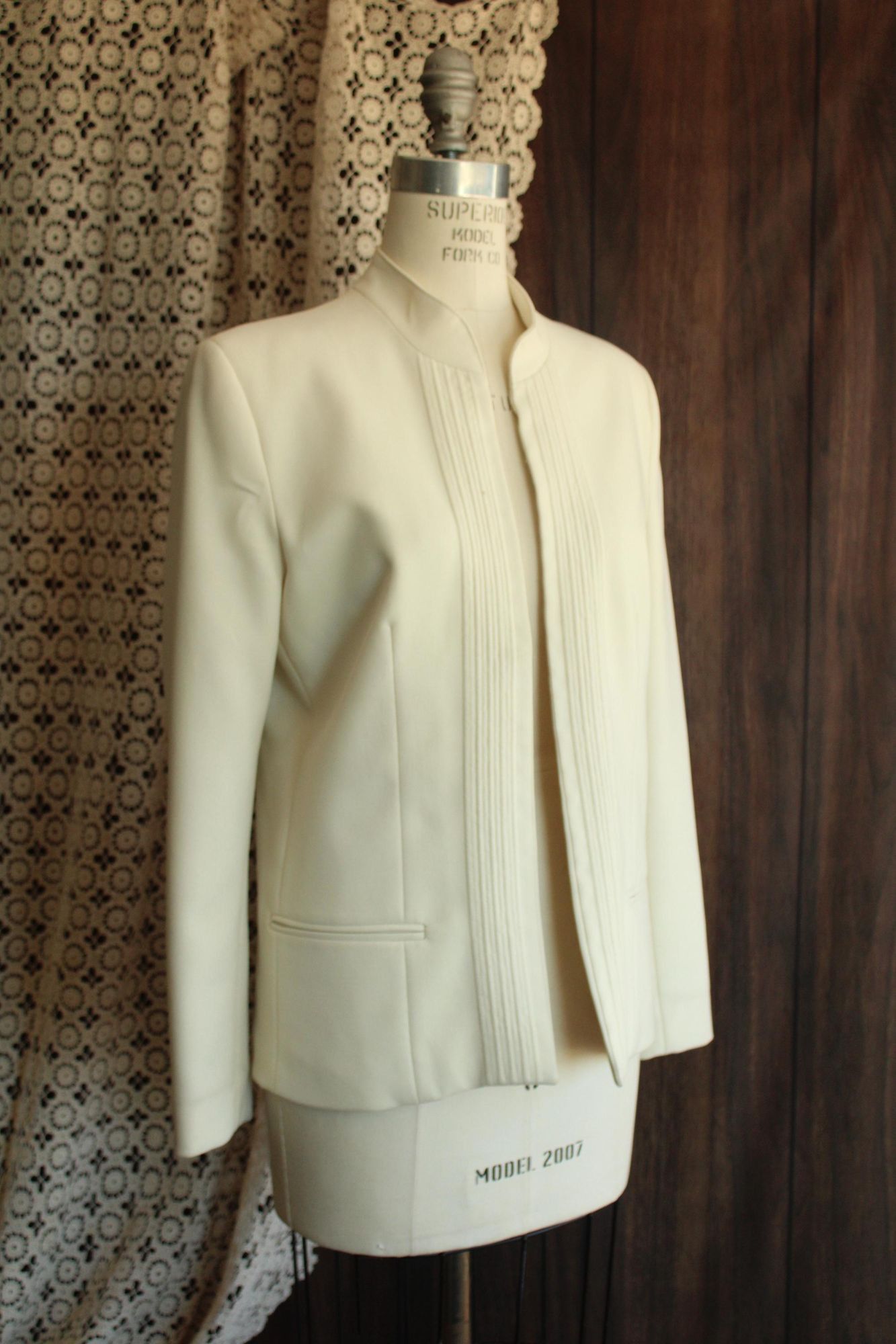 Vintage Vintage 1970s 1980s Jacket, Pykettes Womens Suit Coat, Winte Size L / US 10 / IT 46 - 6 Thumbnail