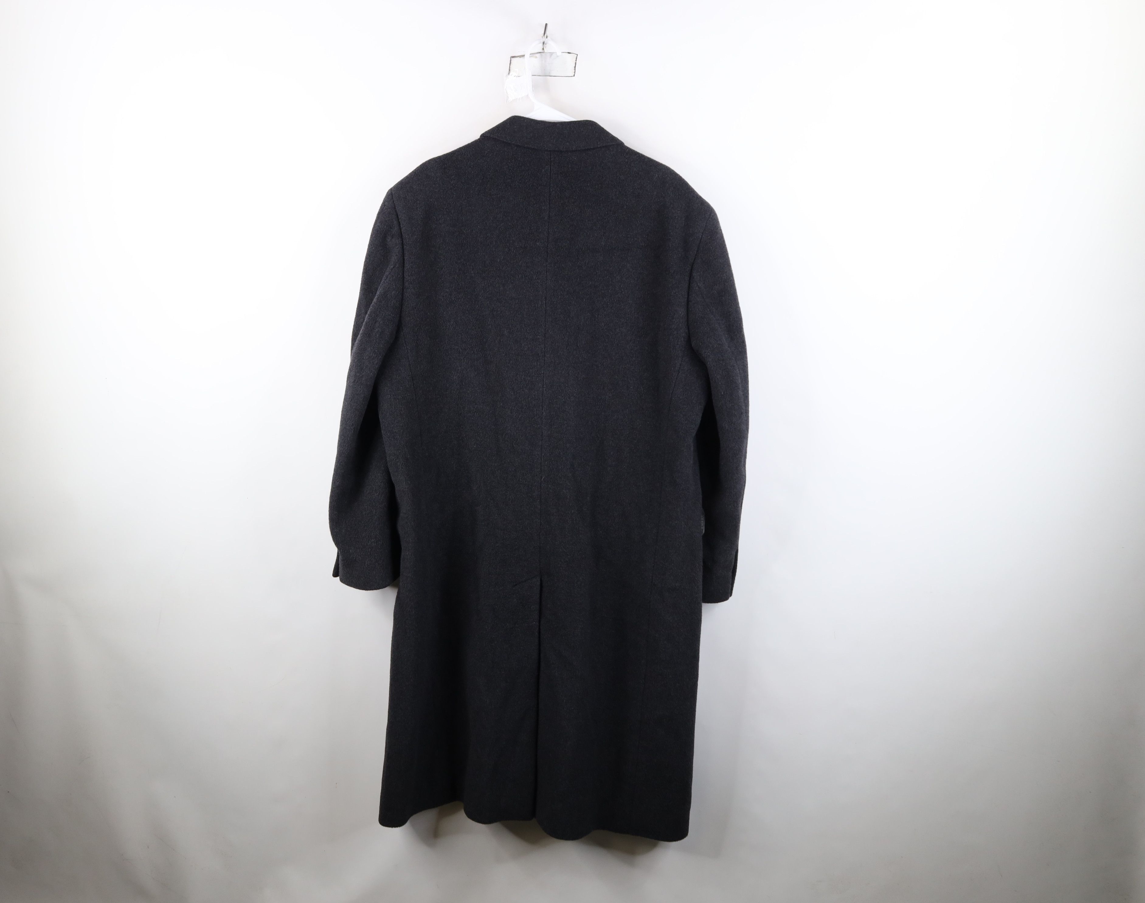 Vintage Vintage 80s 90s Egon Von Furstenburg Overcoat Jacket Gray Size US XL / EU 56 / 4 - 12 Thumbnail