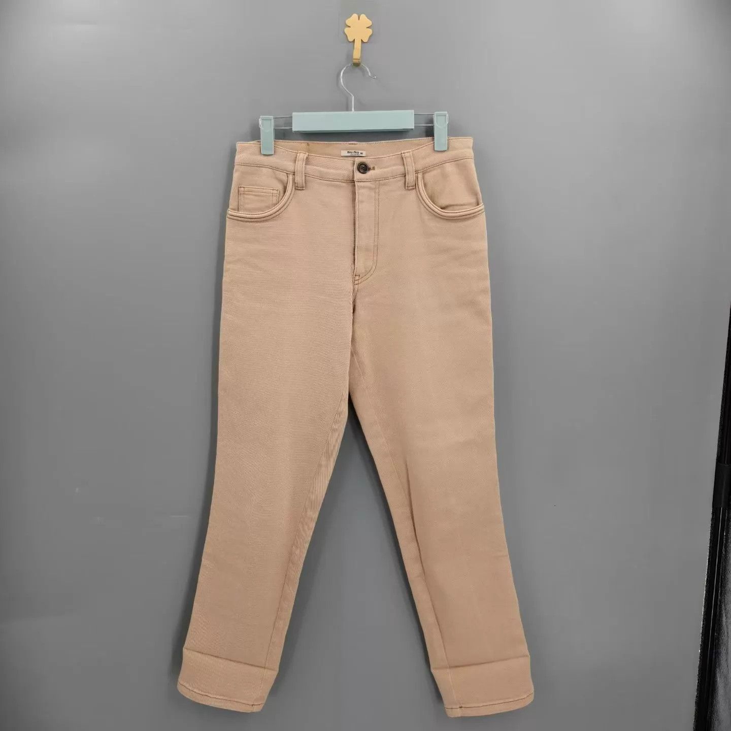 Miu Miu MIU MIU women's blush pink chino pants 36 99 Size 25" / US 0 / IT 36 - 1 Thumbnail