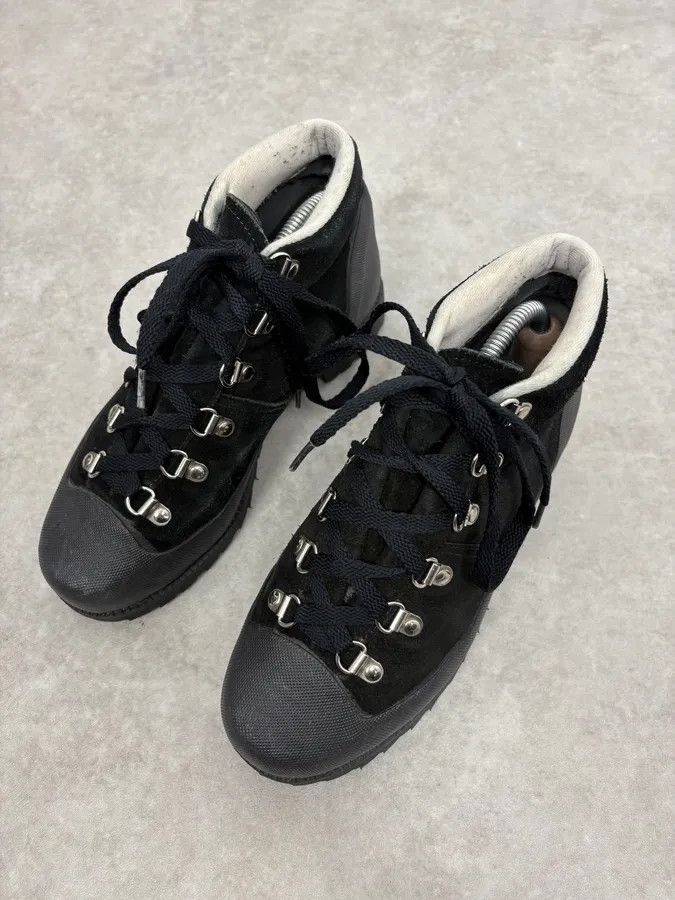 Yohji Yamamoto Yohji Yamamoto Y’s Black Suede Hiking Boots Size US 7 / EU 40 - 3 Thumbnail