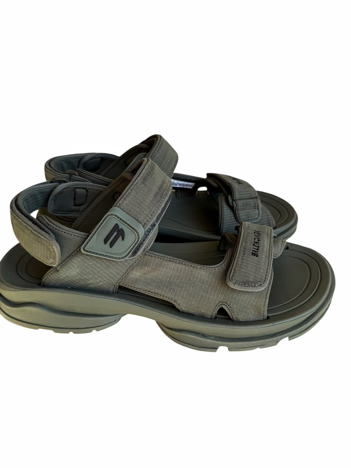 Balenciaga Tourist Strapped Olive Black Sandal Tevas Size US 13 / EU 46 - 2 Thumbnail
