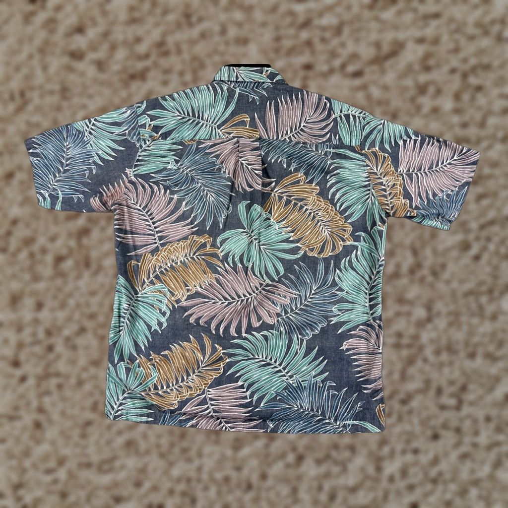 Vintage Cooke Street Shirt Men M Blue Floral Short Sleeve Cotton Hawaiian Vacation Size US M / EU 48-50 / 2 - 1 Thumbnail
