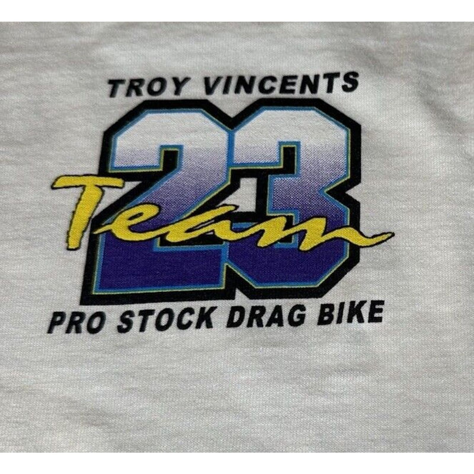 Jerzees Troy Vincents Team Shirt NHRA Shirt Pro Stock Antron Brown Size US L / EU 52-54 / 3 - 6 Thumbnail