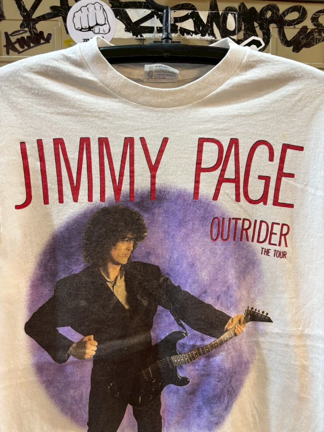 Led Zeppelin Jimmy Page vintage tee 1988’s Size US L / EU 52-54 / 3 - 2 Thumbnail