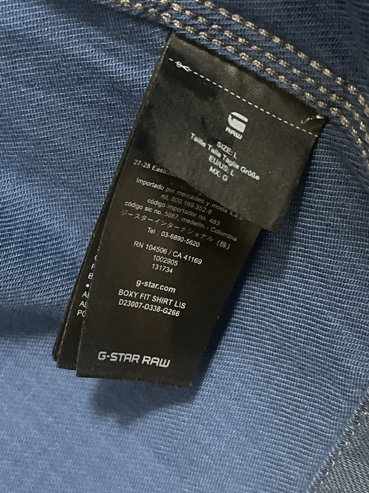 G-Star G-STAR raw heavy tie dye Denim shirt Size US L / EU 52-54 / 3 - 4 Thumbnail