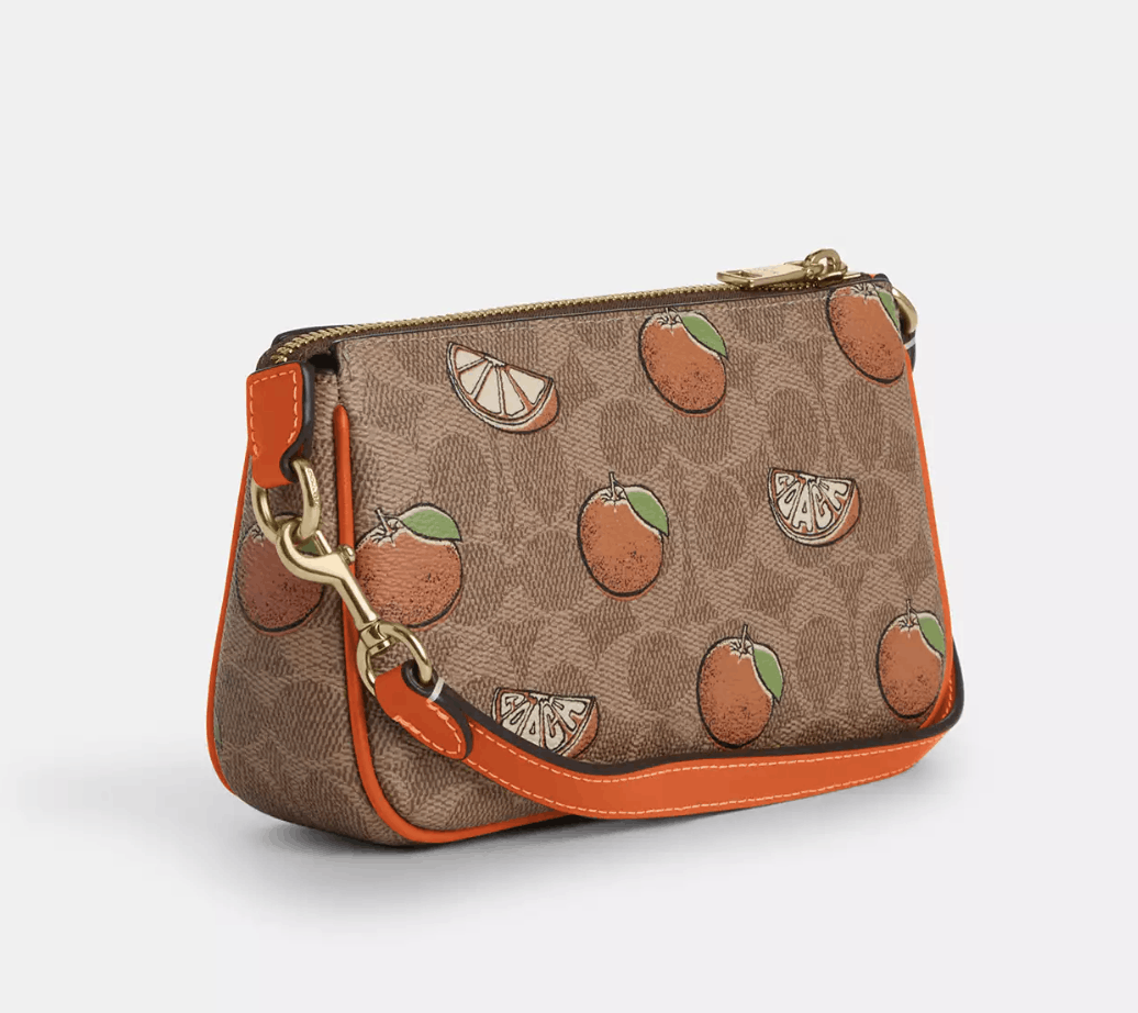 Coach Nolita 19 In Signature Canvas With Orange Print CAL27 Size ONE SIZE - 10 Thumbnail