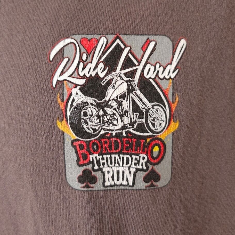 Delta Bordello Thunder Run T Shirt Mens Size Large Brown 2017 Ride Size US L / EU 52-54 / 3 - 3 Thumbnail