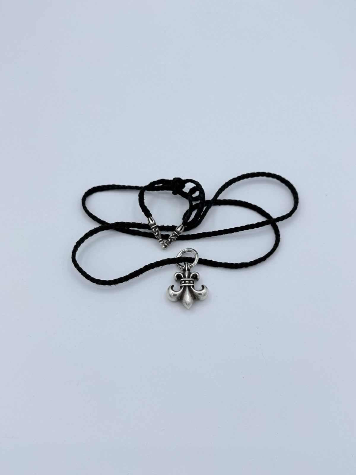Chrome Hearts Chrome Hearts Leather Fleur de Lis Pendant Necklace Size ONE SIZE - 1 Thumbnail