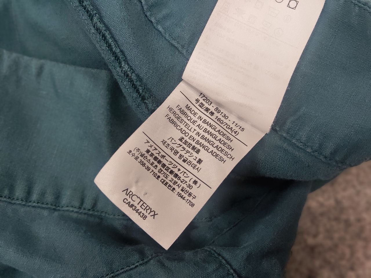 Arc'teryx Arcteryx Vintage Spadina light Casual Pants turquoise Linen Size 29" - 19 Thumbnail
