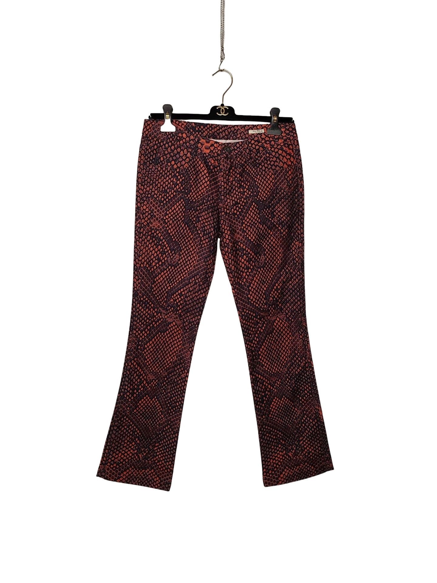 Miu Miu Miu Miu Snake Print Pants Size 25 Size 25" / US 0 / IT 36 - 1 Thumbnail