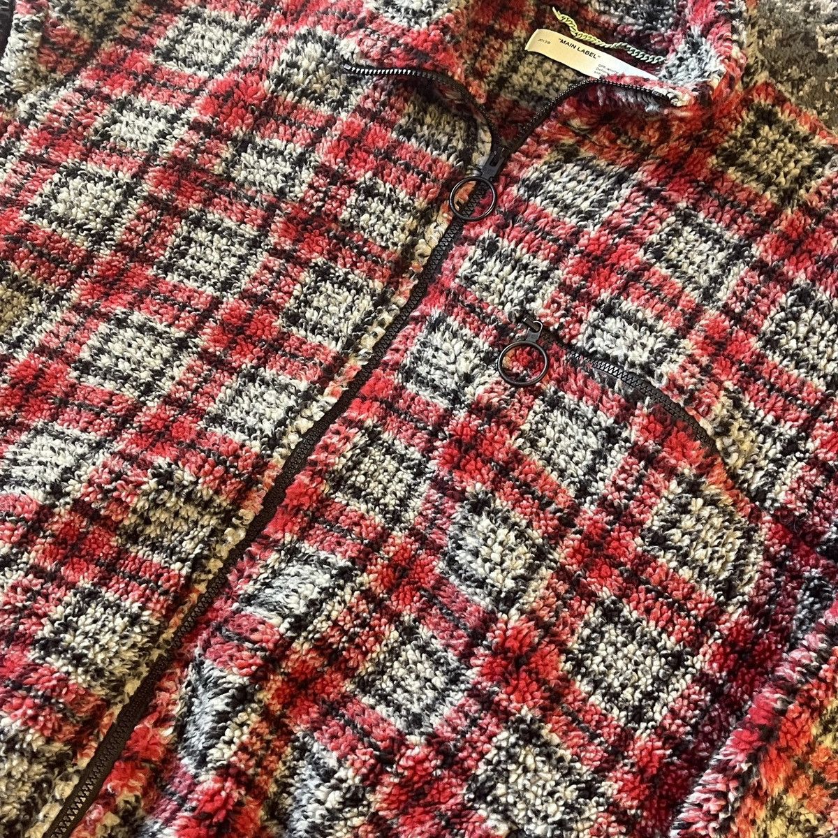 Off-White Off White Red Plaid Fleece Jacket Oversized 2013 Size US M / EU 48-50 / 2 - 4 Thumbnail