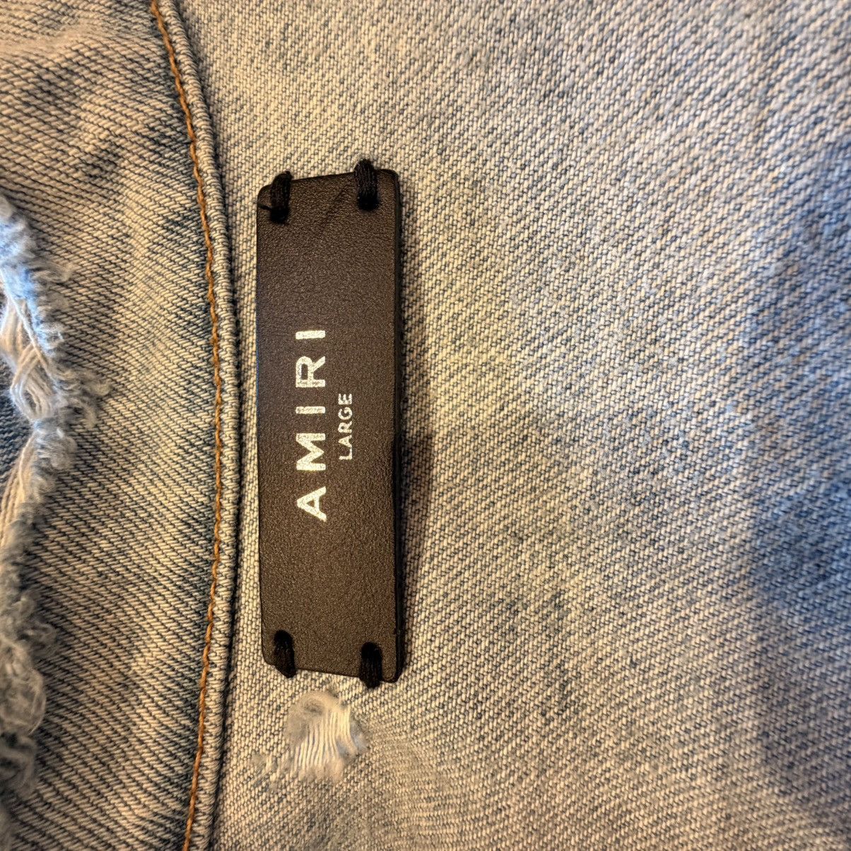 Amiri Amiri Los Angeles Indigo Denim Airbrush "Hollywood" Jacket Size L / US 10 / IT 46 - 5 Thumbnail