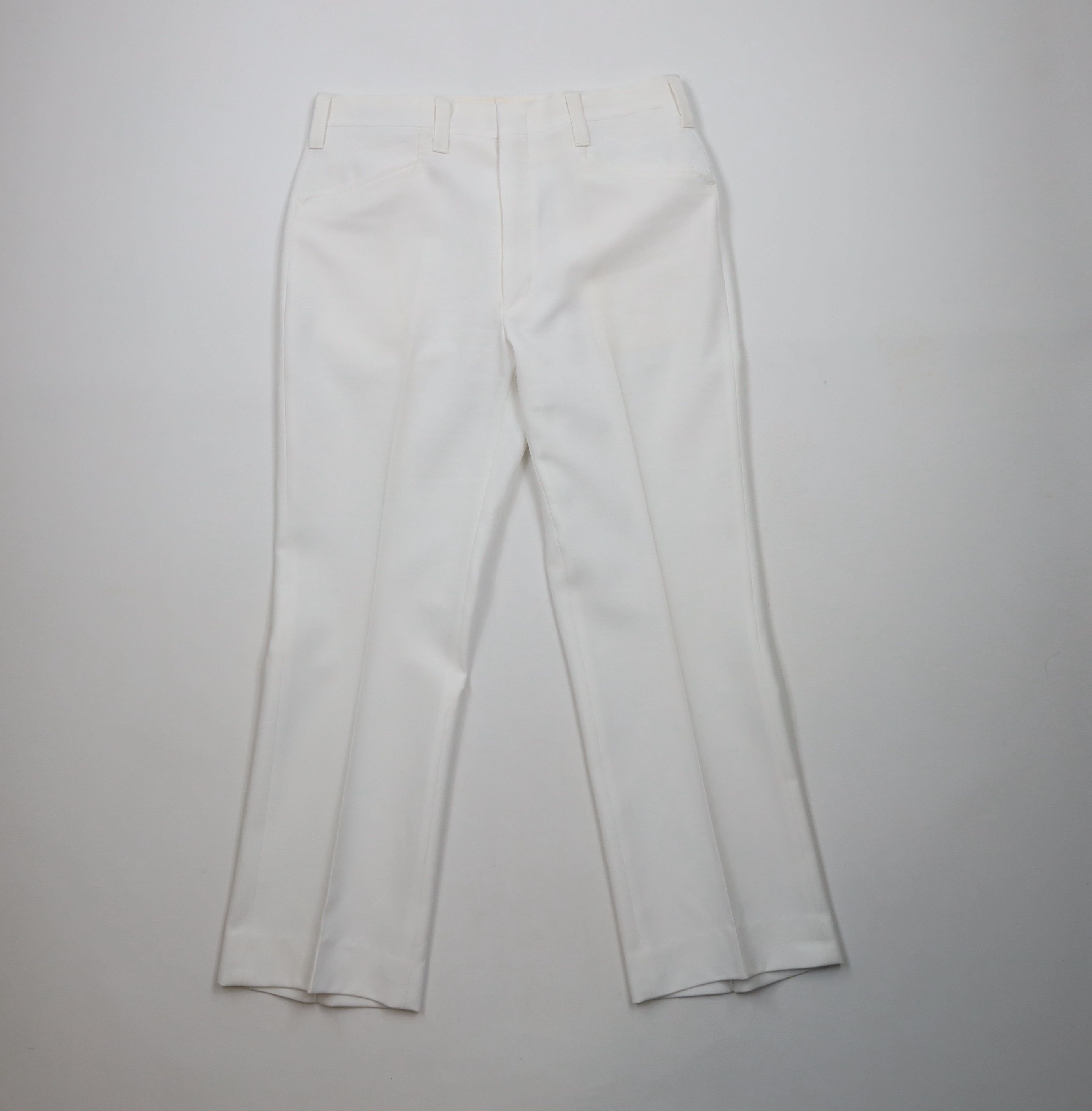 Vintage Vintage 70s Streetwear Flared Wide Leg Chino Pants White USA Size US 32 / EU 48 - 1 Thumbnail
