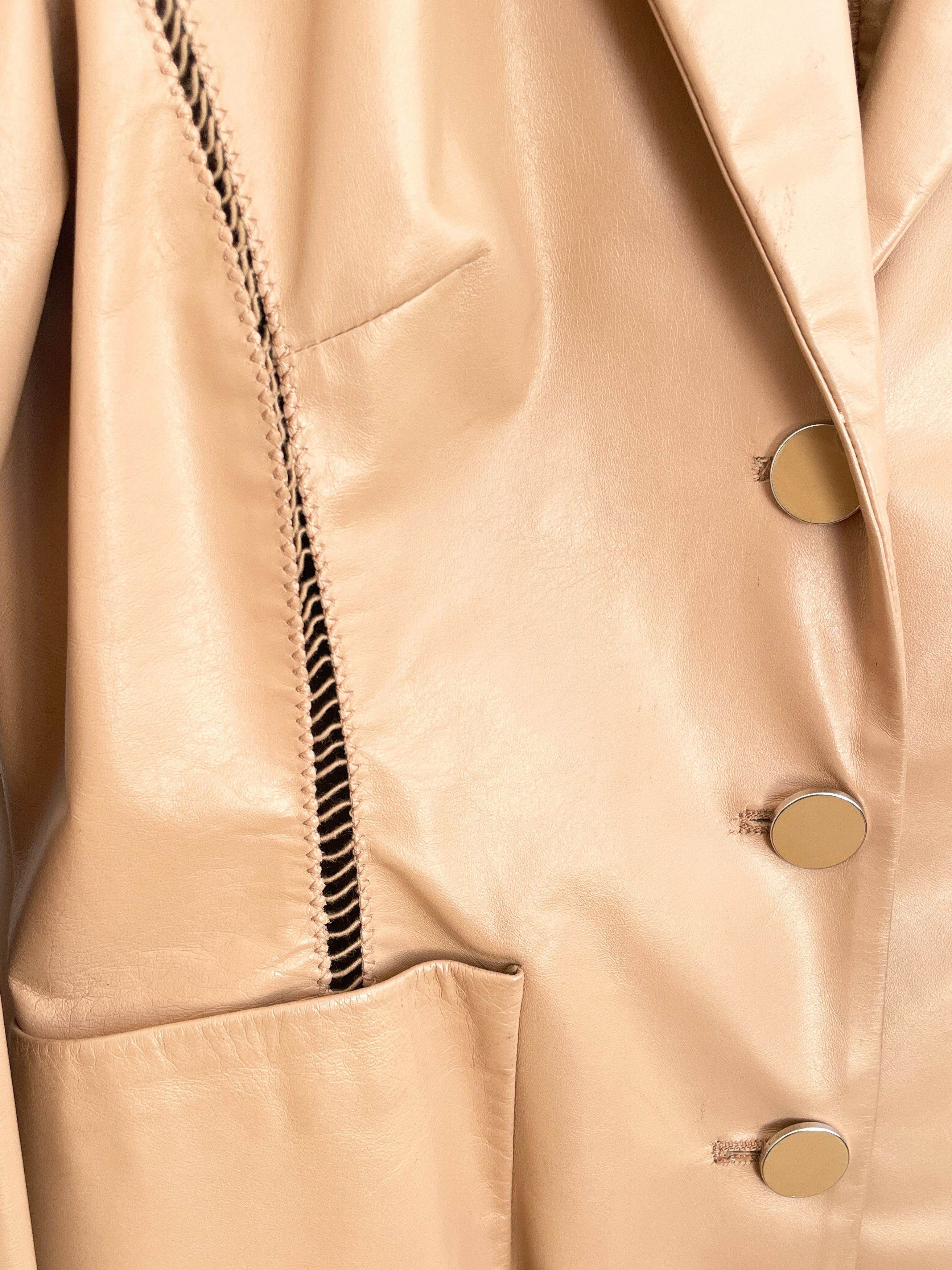Valentino beige leather jacket Size M / US 6-8 / IT 42-44 - 3 Thumbnail