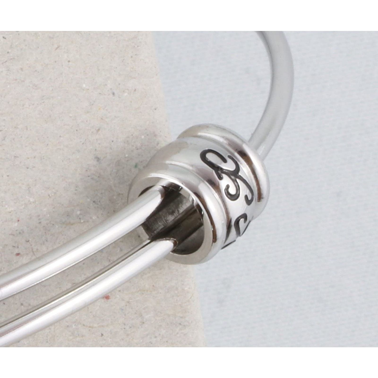 & Other Stories Fitness 45 lb Charm Stainless Steel Bangle Size ONE SIZE - 2 Thumbnail