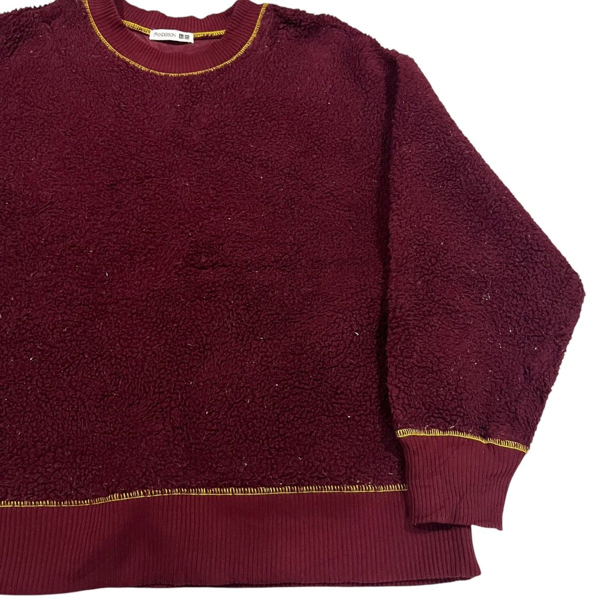 Japanese Brand UNIQLO X JW ANDERSON DEEP PILE FLEECE SWEATSHIRT Size US XL / EU 56 / 4 - 4 Thumbnail
