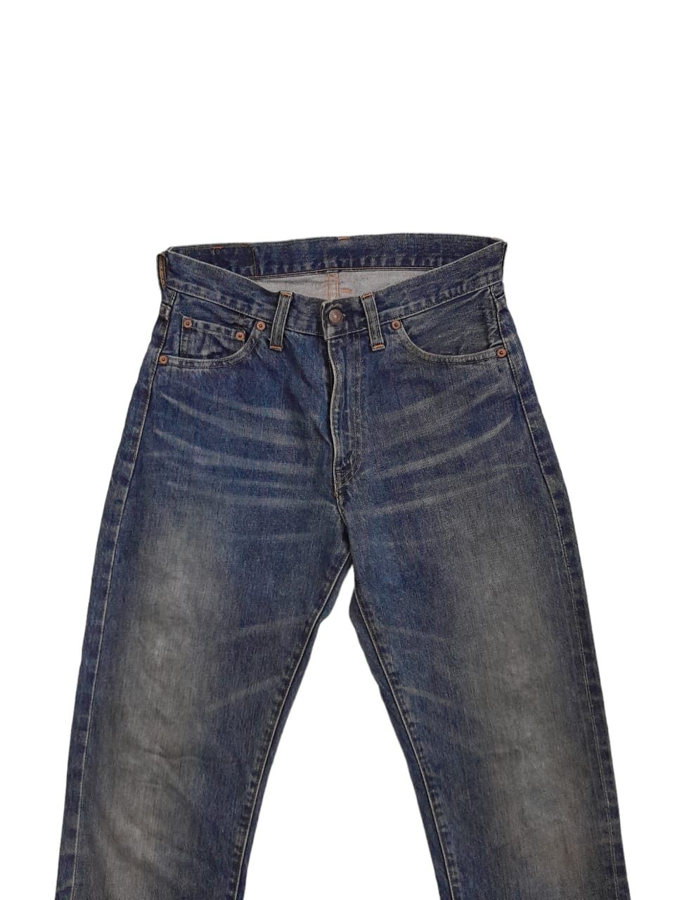 Levi's 90s Levis 551ZXX Hidden Rivets 555 Big E Selvedge (F133) Size US 28 / EU 44 - 6 Thumbnail