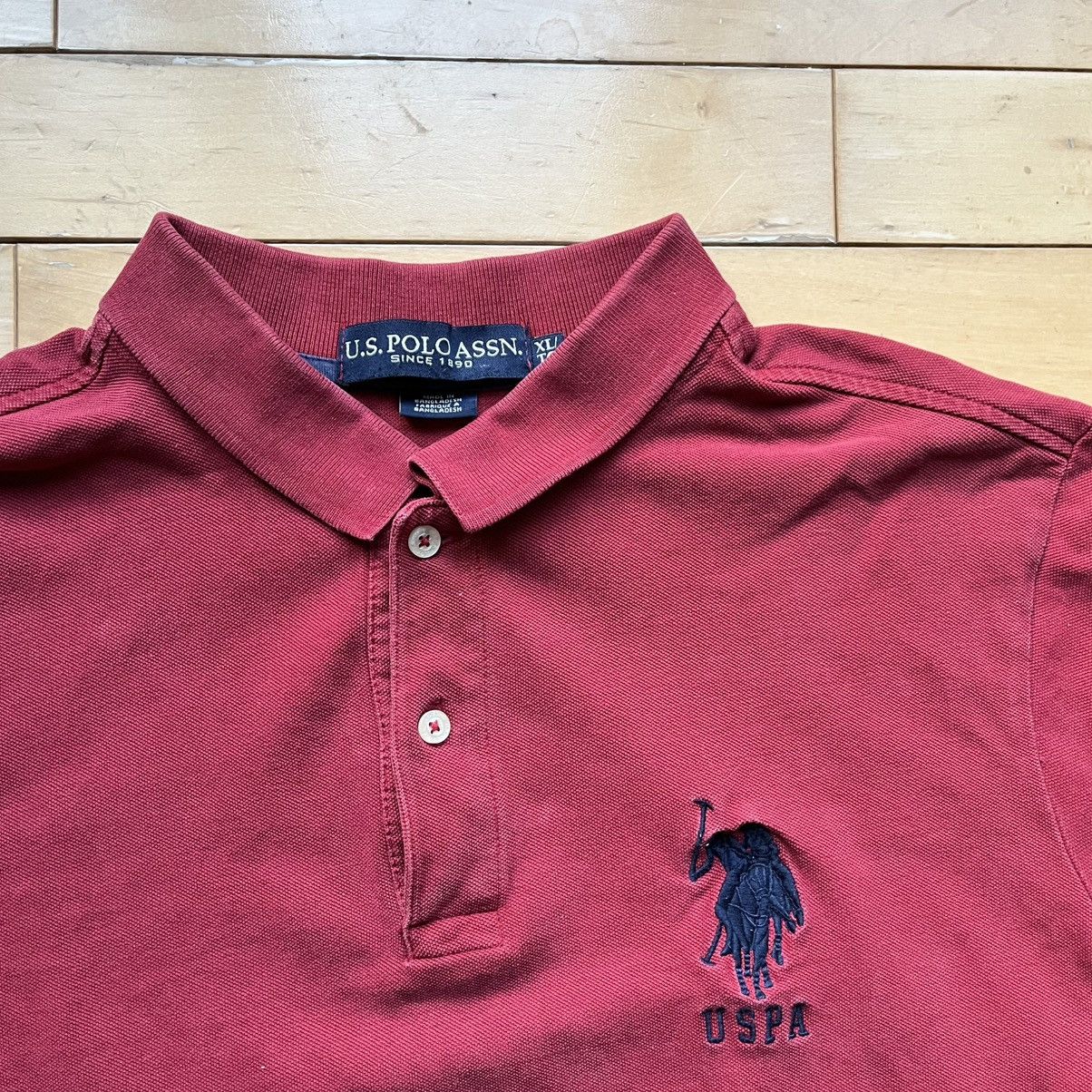 Polo Ralph Lauren × Vintage Red Vintage Polo Ralph Lauren polo # 3 Size US XL / EU 56 / 4 - 2 Thumbnail